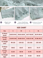 6PCS/Set Sexy Brazilian Panties Lace Cotton for Women