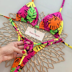 New 2026 Women's Bikini Split Print Swimwear