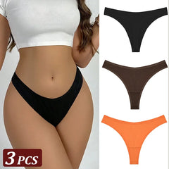 3Pcs/Set Seamless Thong Flexibility
