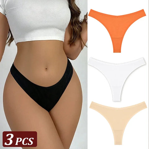 3Pcs/Set Seamless Thong Flexibility
