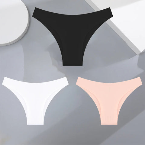 3Pcs Ultra-thin Seamless Women's Panties Sexy