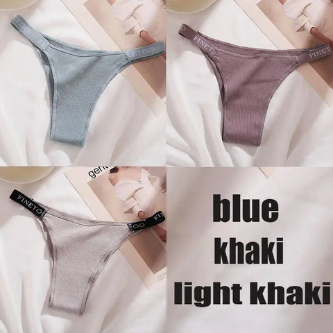 3PCS/Set Cotton Panties Briefs Women