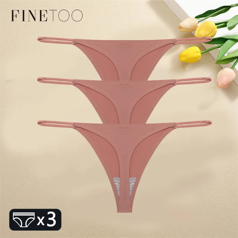 3PCS Women Seamless Sexy Thongs