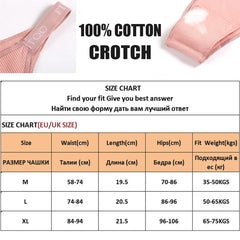 3PCS/Set Cotton Sexy Panties Thong Women's