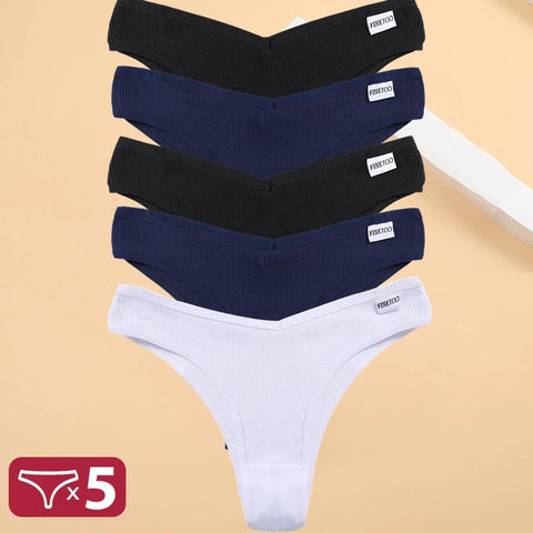 5PCS/Set Cotton Lingerie Panties Sexy