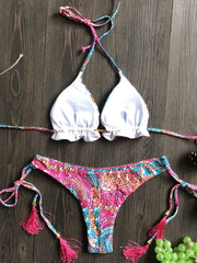 Sexy Bikini Floral Print Swimwear String