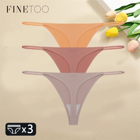 3PCS Women Seamless Sexy Thongs