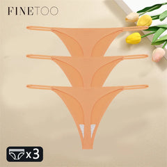3PCS Women Seamless Sexy Thongs