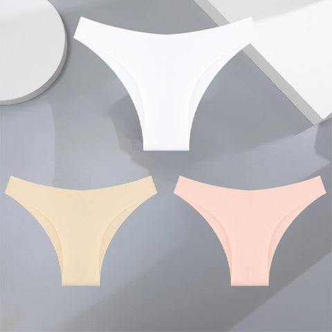 3Pcs Ultra-thin Seamless Women's Panties Sexy
