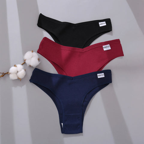 3/5Pcs Cotton Brazilian Panties Women's