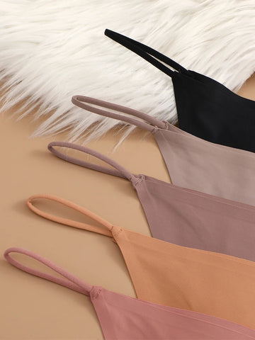 5PCS Seamless Women Ice Silk Thongs Sexy