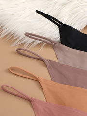 5PCS Seamless Women Ice Silk Thongs Sexy