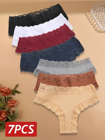 7PCS/Set Women Sexy Lace Panties