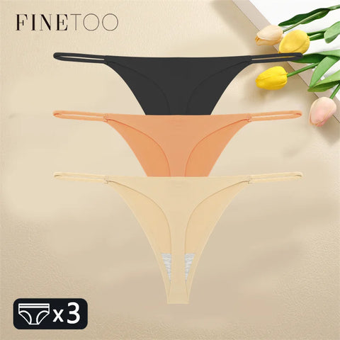 3PCS Women Seamless Sexy Thongs