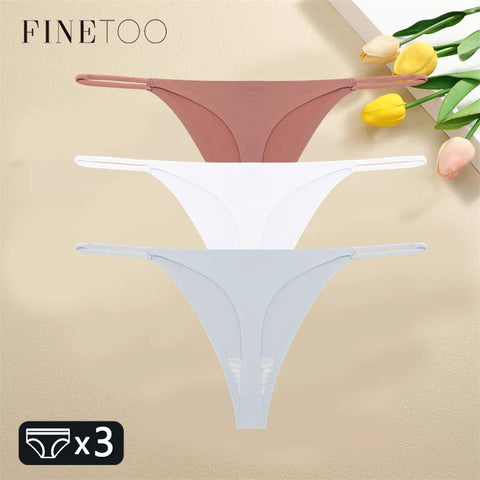 3PCS Women Seamless Sexy Thongs