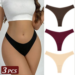 3Pcs/Set Seamless Thong Flexibility
