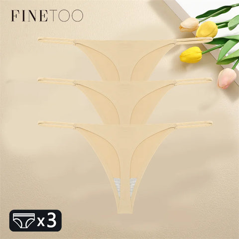 3PCS Women Seamless Thongs Sexy
