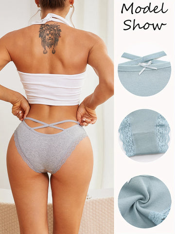 5PCS Women's Cotton Briefs Sexy