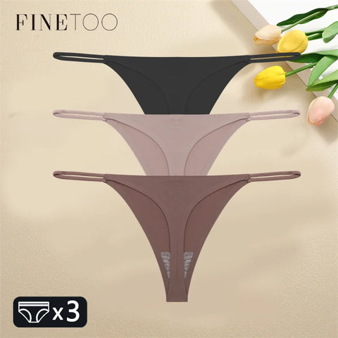 3PCS Women Seamless Sexy Thongs