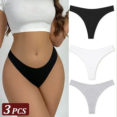 3Pcs/Set Seamless Thong Flexibility