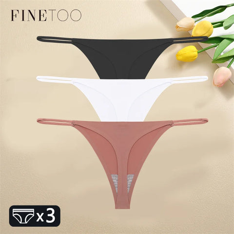 3PCS Women Seamless Sexy Thongs