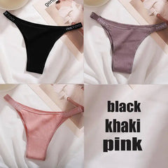 3PCS/Set Cotton Panties Briefs Women