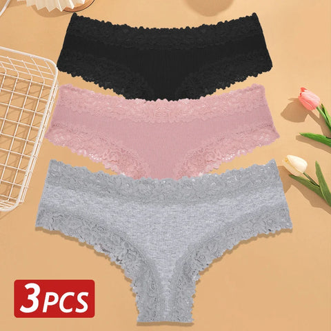 3PCS/Set Women Sexy Brazilian Panties