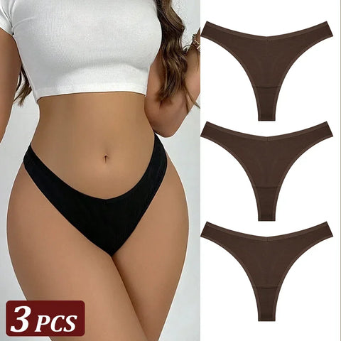 3Pcs/Set Seamless Thong Flexibility
