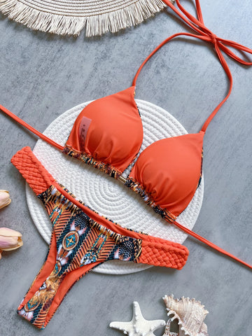 Mini Thong High Cut Bikini Female Swimsuit Women