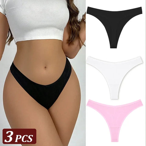 3Pcs/Set Seamless Thong Flexibility