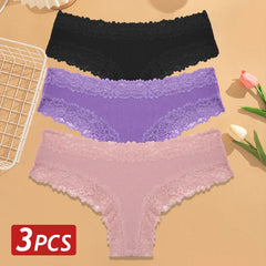 3PCS/Set Women Sexy Brazilian Panties