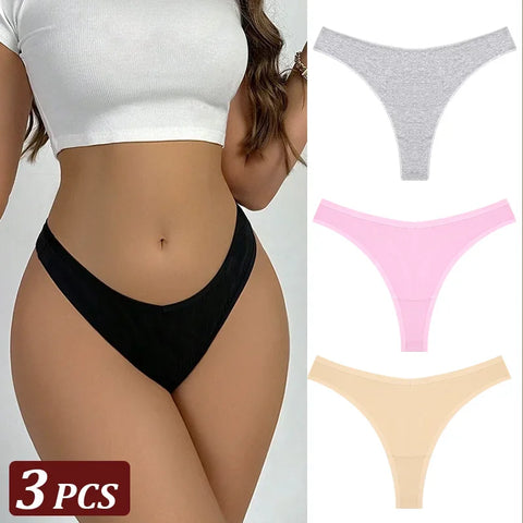 3Pcs/Set Seamless Thong Flexibility