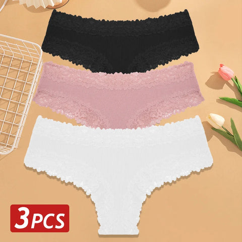 3PCS/Set Women Sexy Brazilian Panties