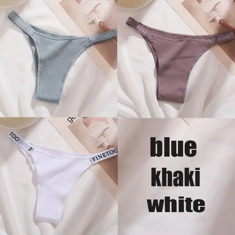 3PCS/Set Cotton Panties Briefs Women