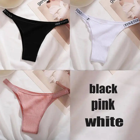 3PCS/Set Cotton Panties Briefs Women