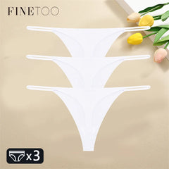 3PCS Women Seamless Thongs Sexy