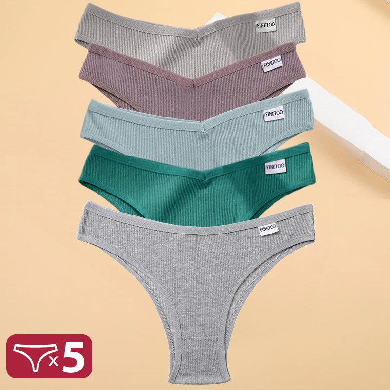 5PCS/Set Cotton Lingerie Panties Sexy