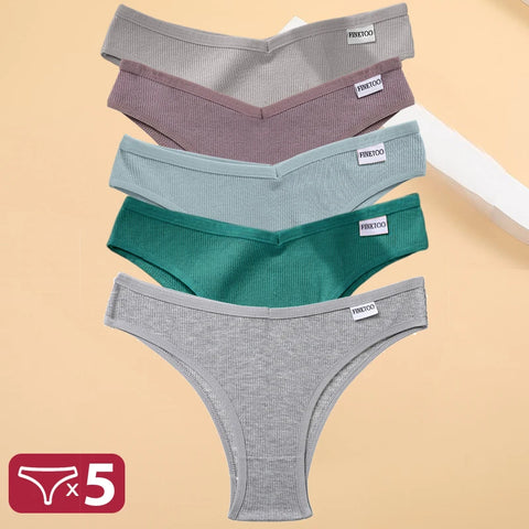 5PCS/Set Cotton Lingerie Panties Sexy