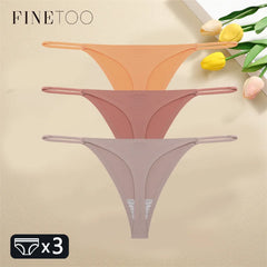 3PCS Women Seamless Sexy Thongs