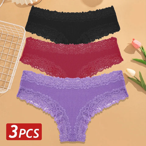 3PCS/Set Women Sexy Brazilian Panties
