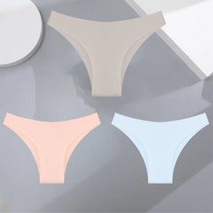 3Pcs Ultra-thin Seamless Women's Panties Sexy