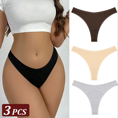 3Pcs/Set Seamless Thong Flexibility