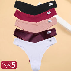 5PCS/Set Cotton Lingerie Panties Sexy