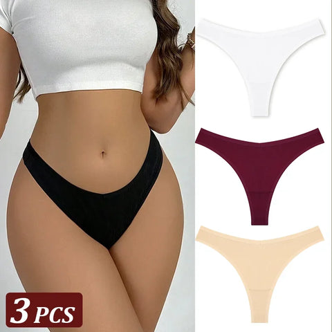 3Pcs/Set Seamless Thong Flexibility