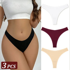 3Pcs/Set Seamless Thong Flexibility