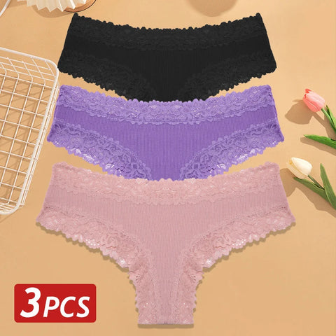 3PCS/Set Women Sexy Brazilian Panties