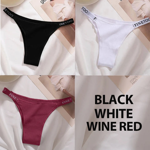 3PCS/Set Cotton Panties Briefs Women