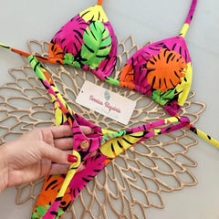 New 2026 Women's Bikini Split Print Swimwear