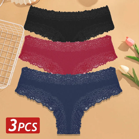 3PCS/Set Women Sexy Brazilian Panties