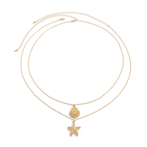 Ingemark Sexy Simple Metal Starfish Scallop Pendant